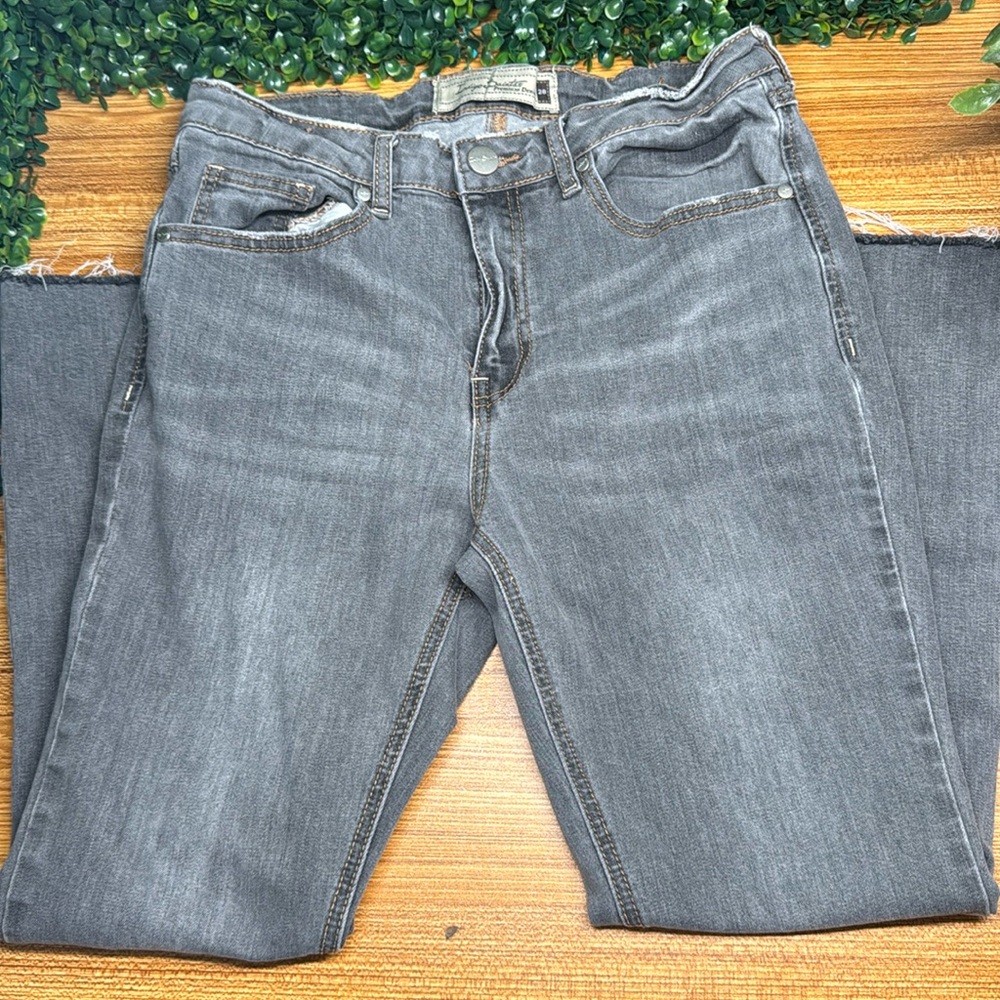 Indigo Saints Denim Jeans Women  28 Gray Distressed High Rise